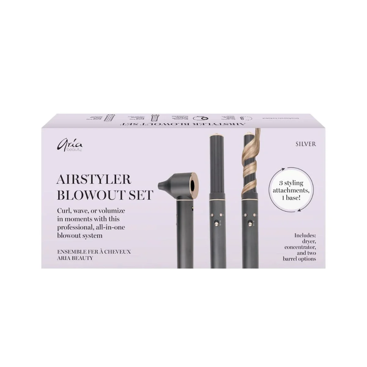 Aria Beauty Airstyler Blowout Set - Argent - Image 5