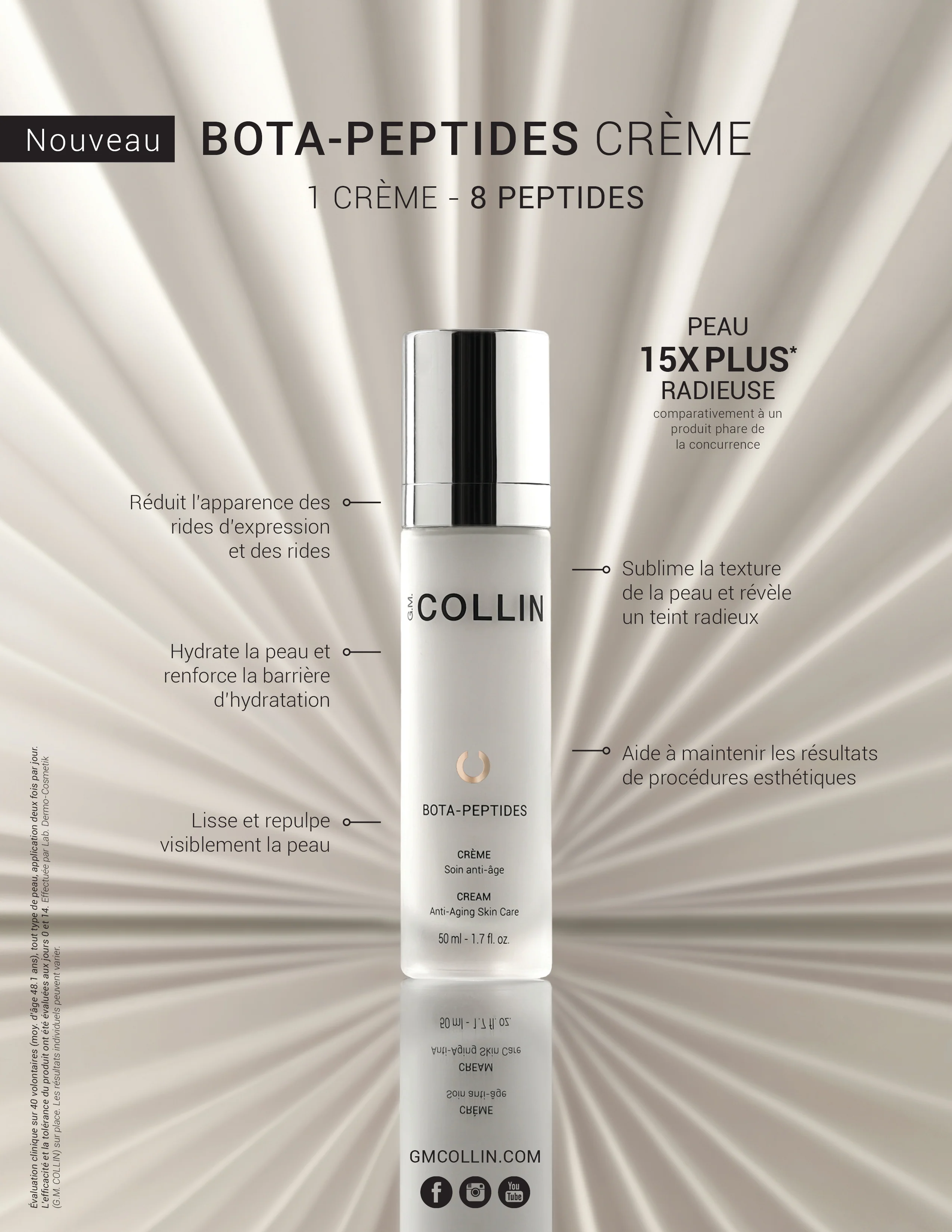G.M Collin Anti-âge Crème Bota-Peptide - 50ml - Image 4