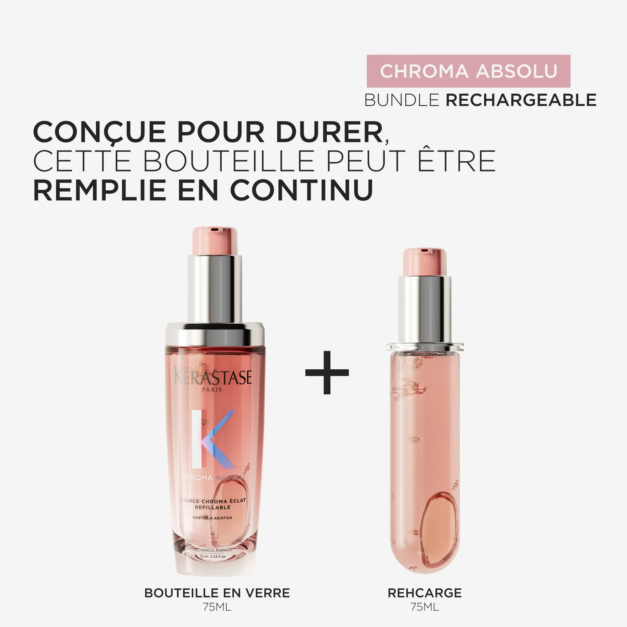 Kérastase Chroma Absolu l'Huile Chroma Éclat Rechargeable - 75ml - Image 3