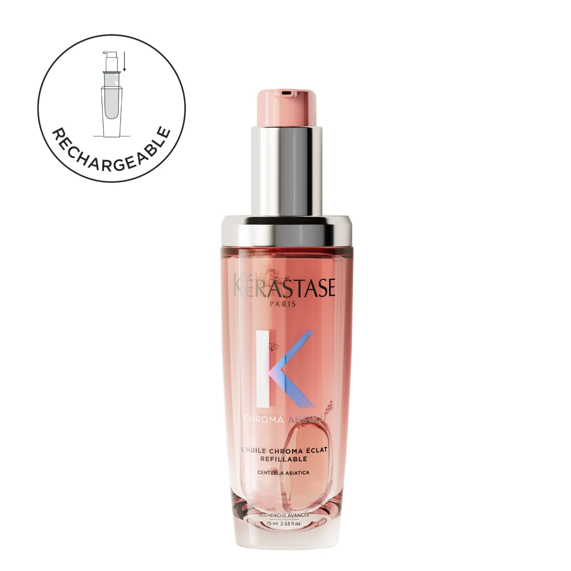 Kérastase Chroma Absolu l'Huile Chroma Éclat Rechargeable - 75ml - Image 4