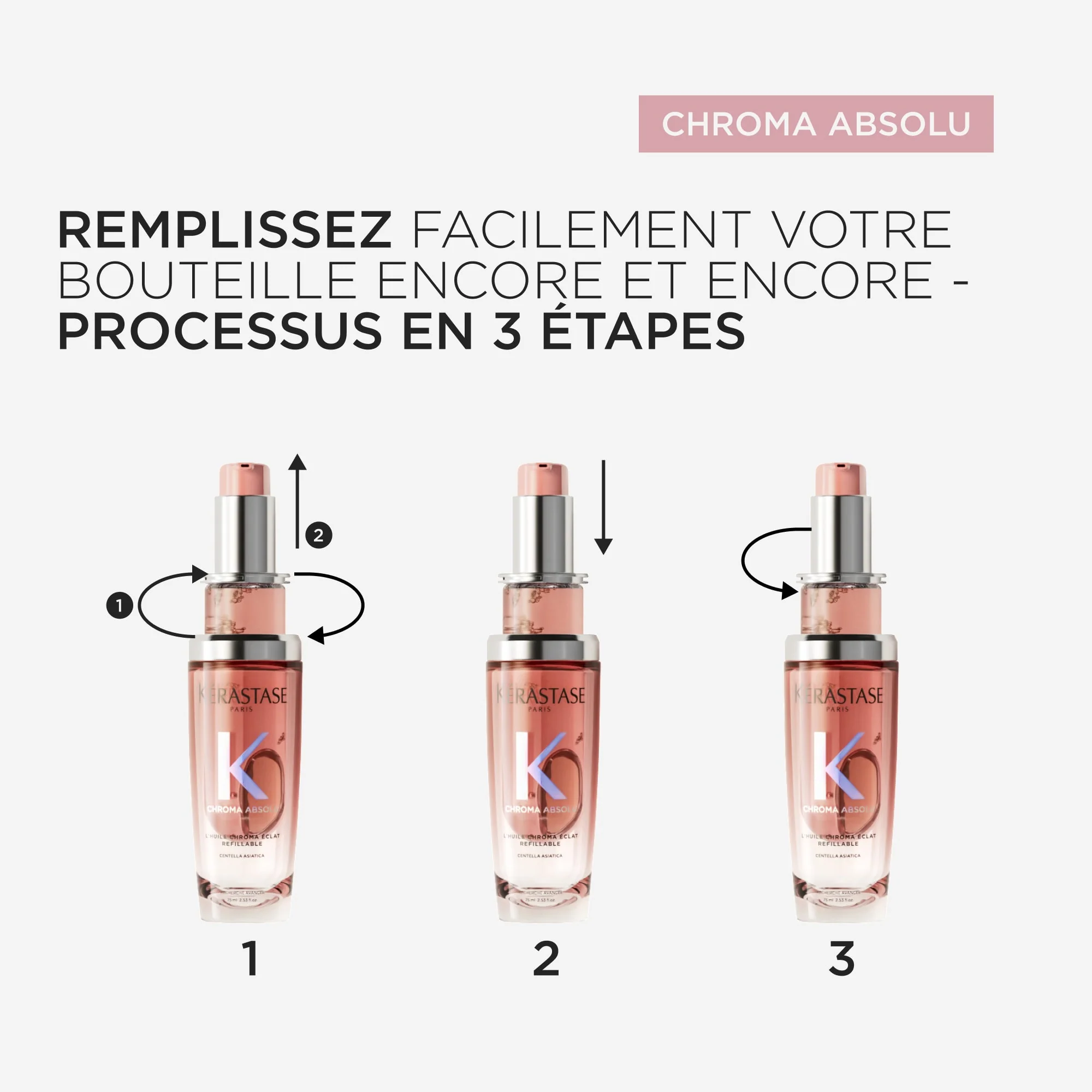 Kérastase Chroma Absolu l'Huile Chroma Éclat Rechargeable - 75ml - Image 8