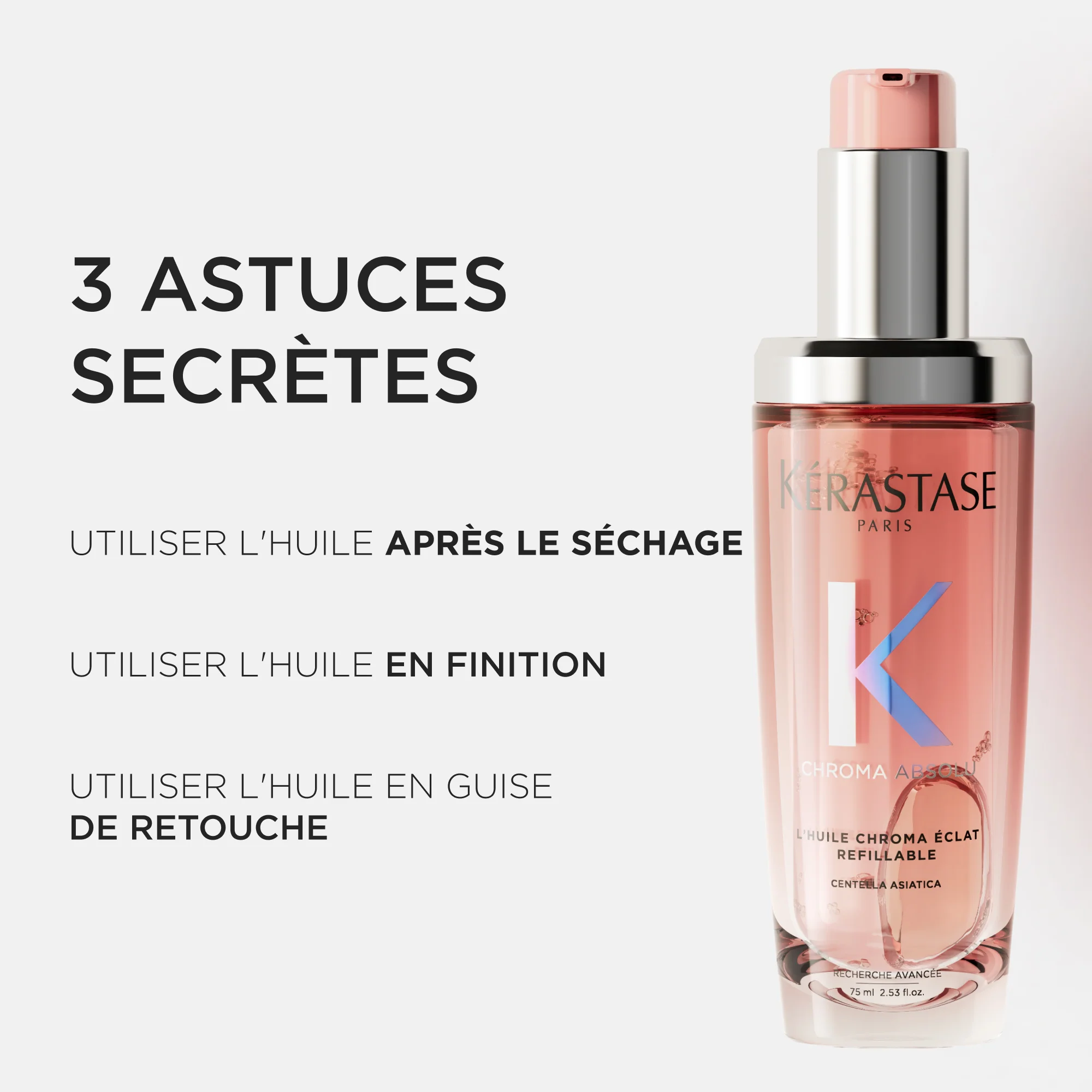 Kérastase Chroma Absolu l'Huile Chroma Éclat Rechargeable - 75ml - Image 9