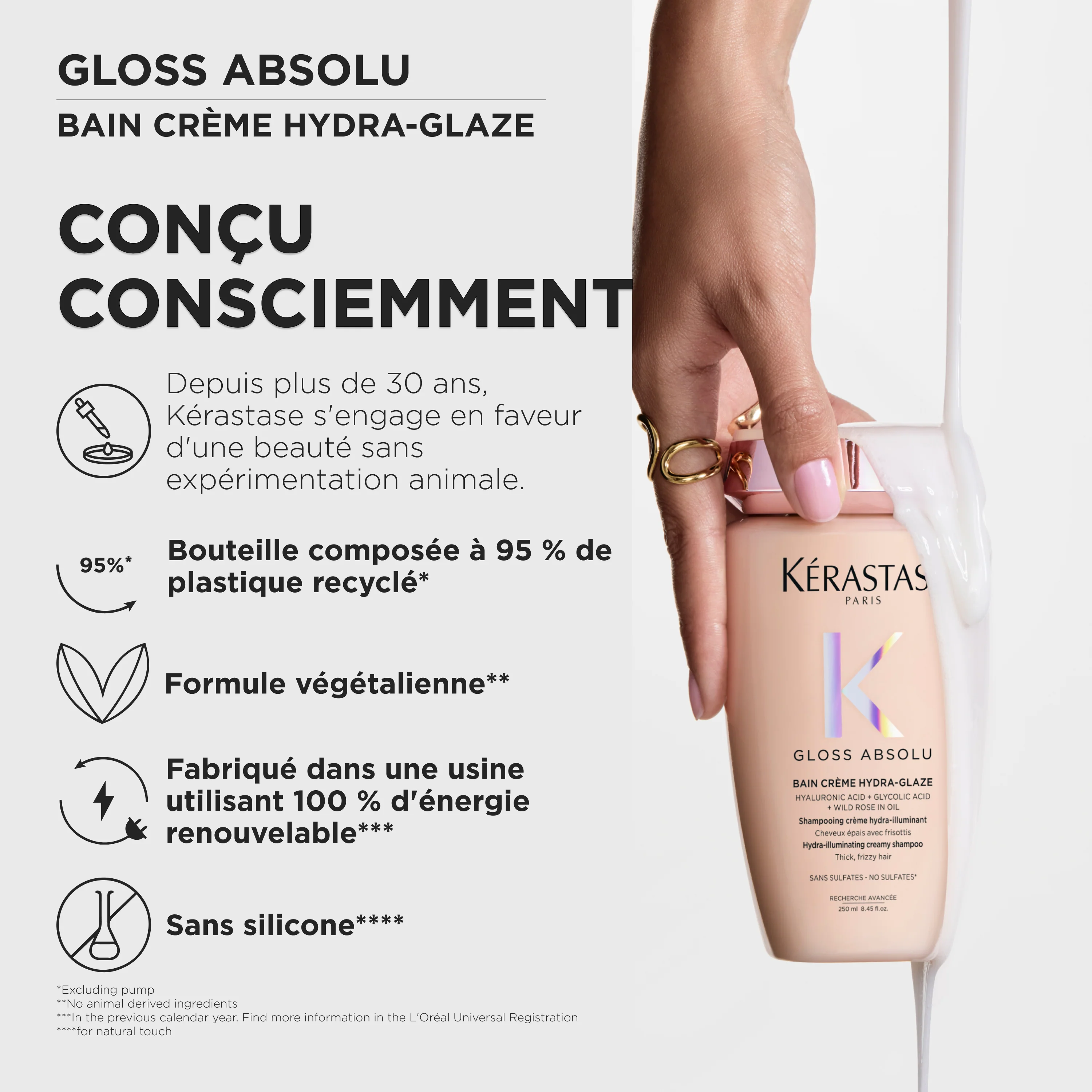 Kérastase Gloss Absolu Bain Crème Hydra-Glaze - 250ml - Image 11