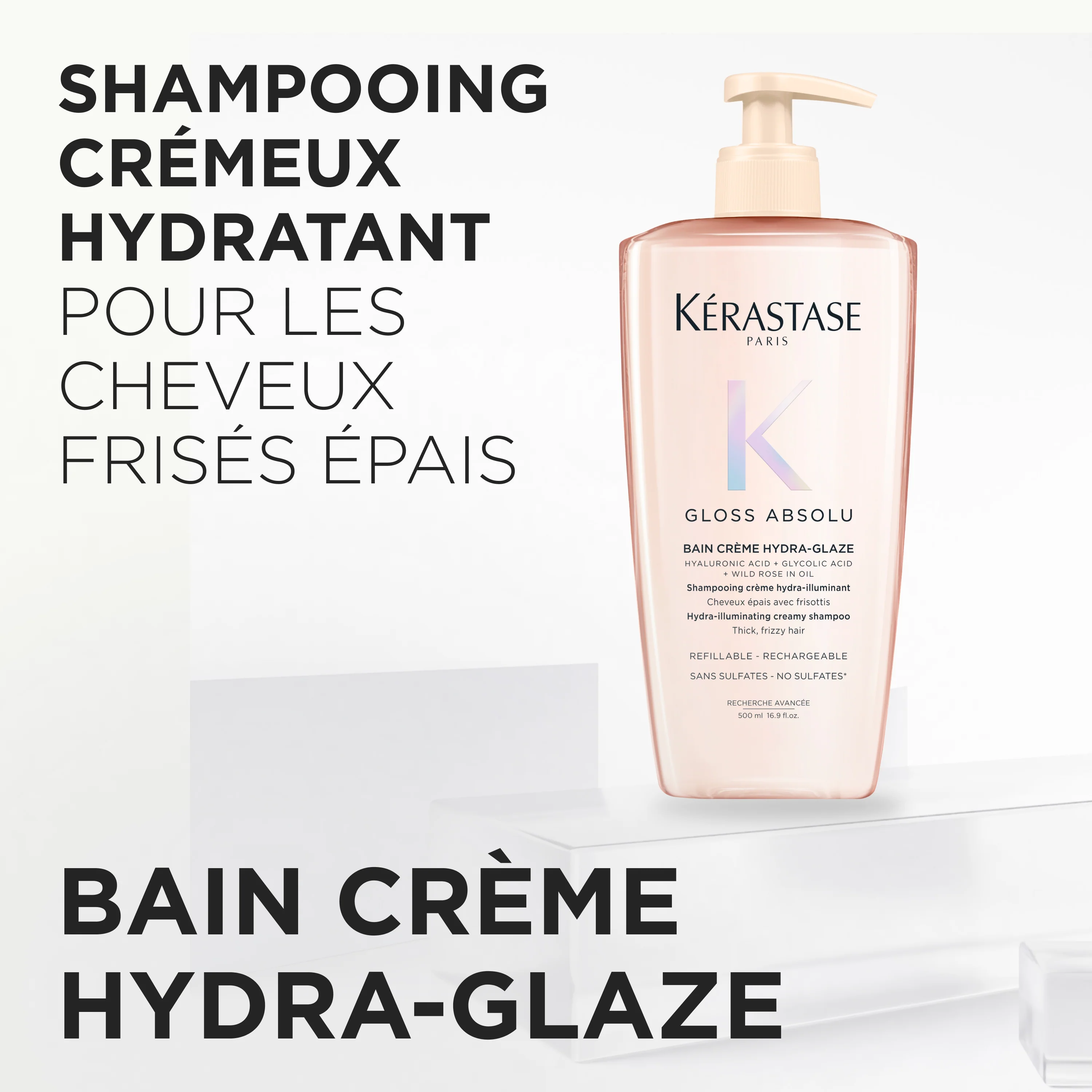Kérastase Gloss Absolu Bain Crème Hydra-Glaze - 500ml - Image 5