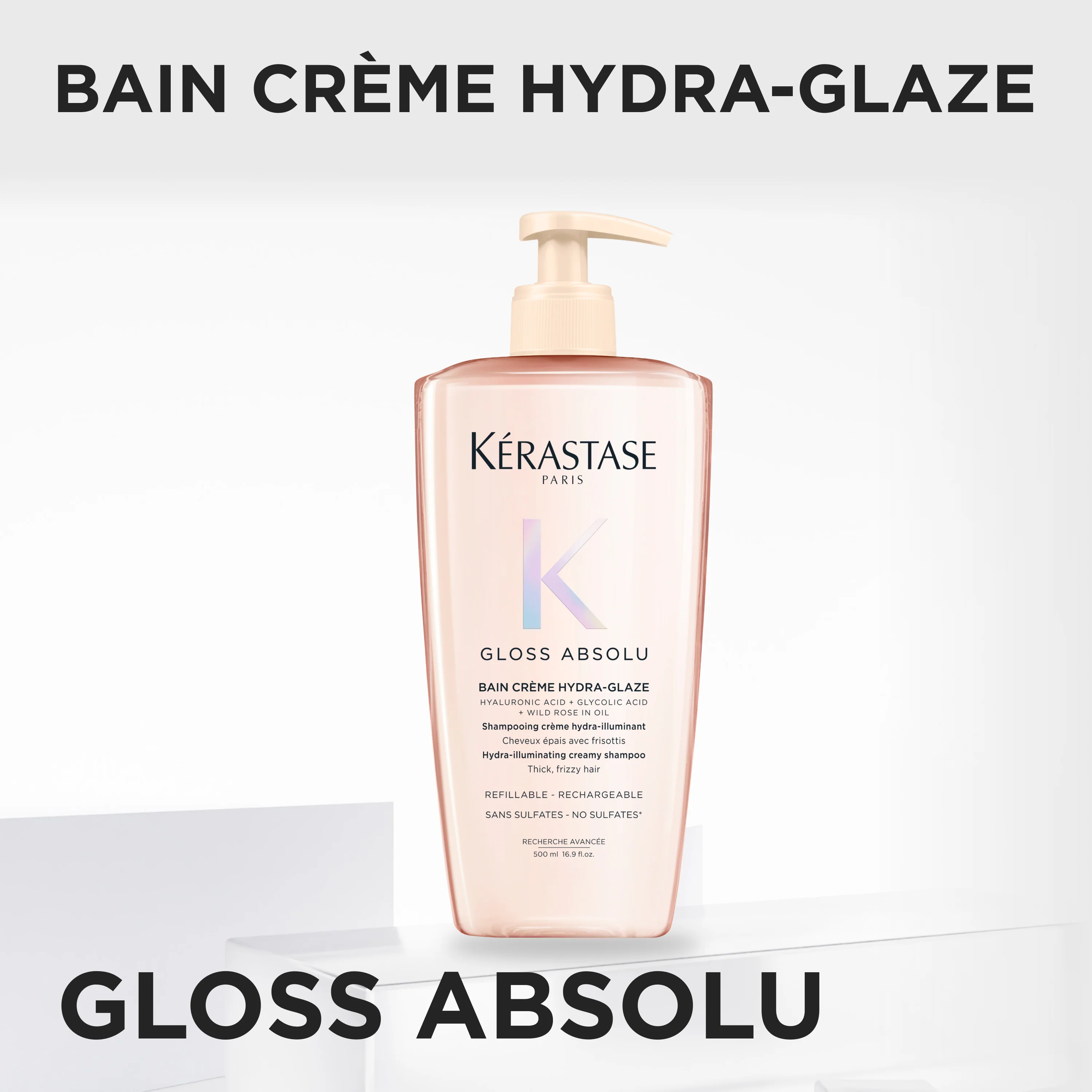 Kérastase Gloss Absolu Bain Crème Hydra-Glaze - 500ml - Image 2