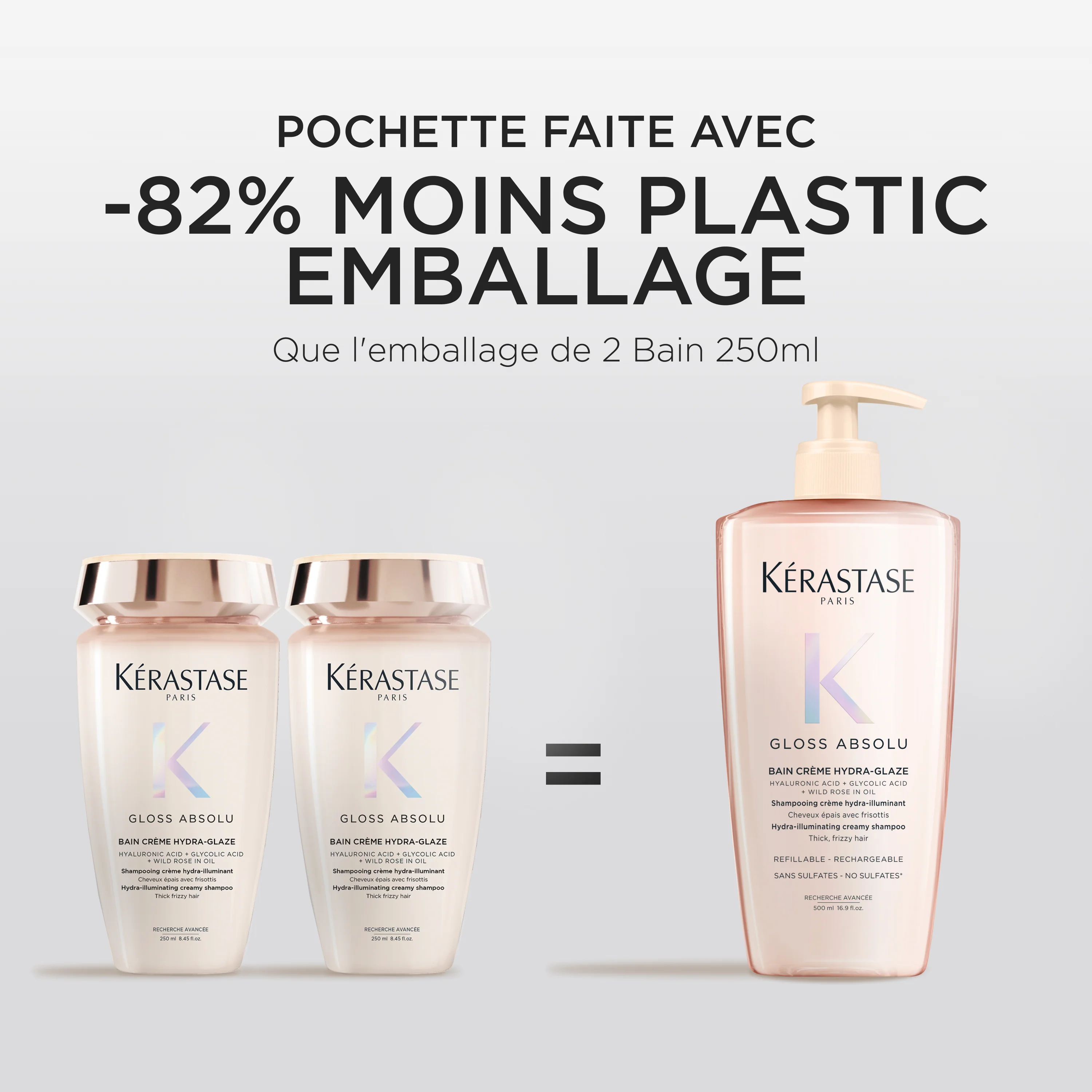 Kérastase Gloss Absolu Bain Crème Hydra-Glaze - 500ml - Image 3