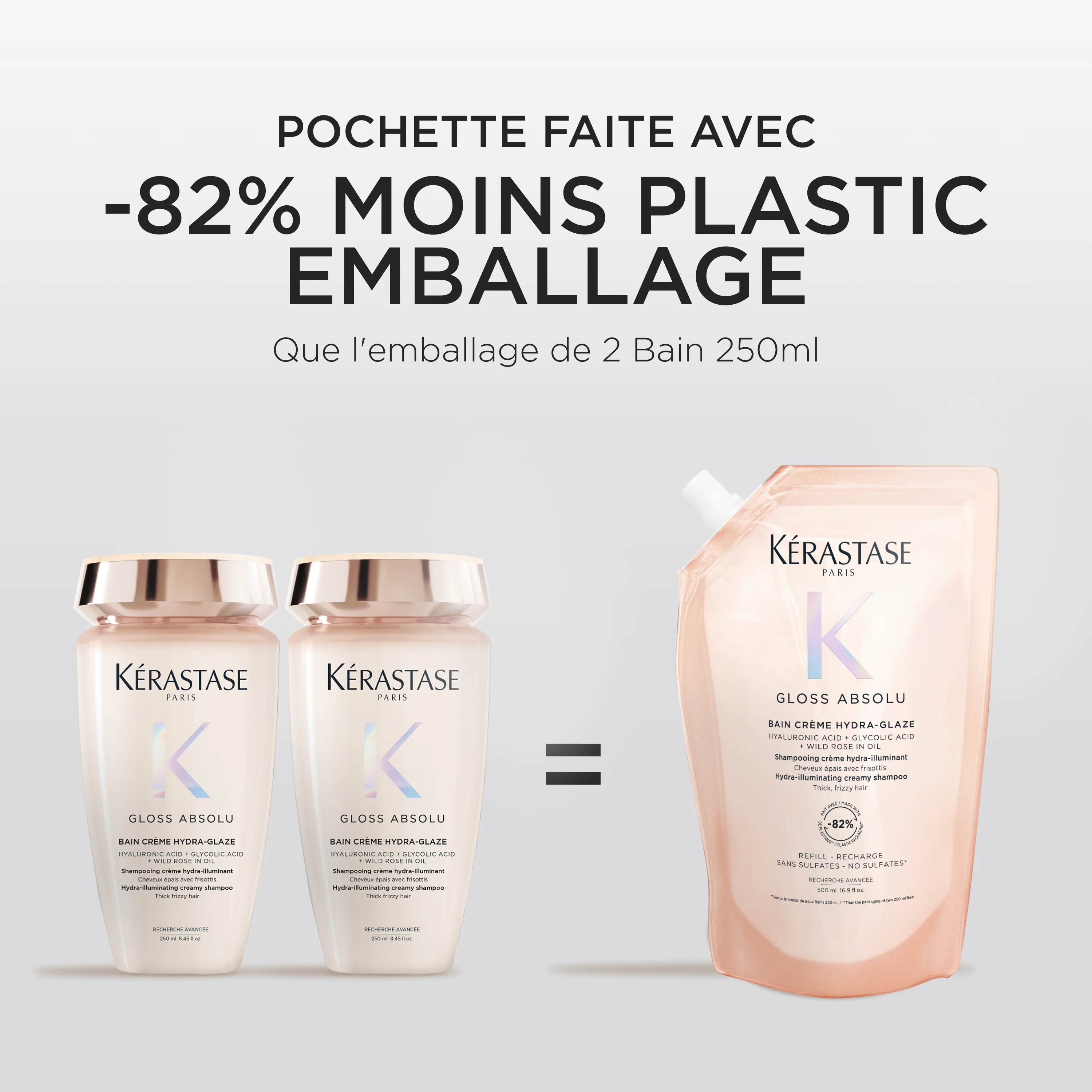 Kérastase Gloss Absolu Duo de Recharge Bain Crème Hydra-Glaze - Image 6