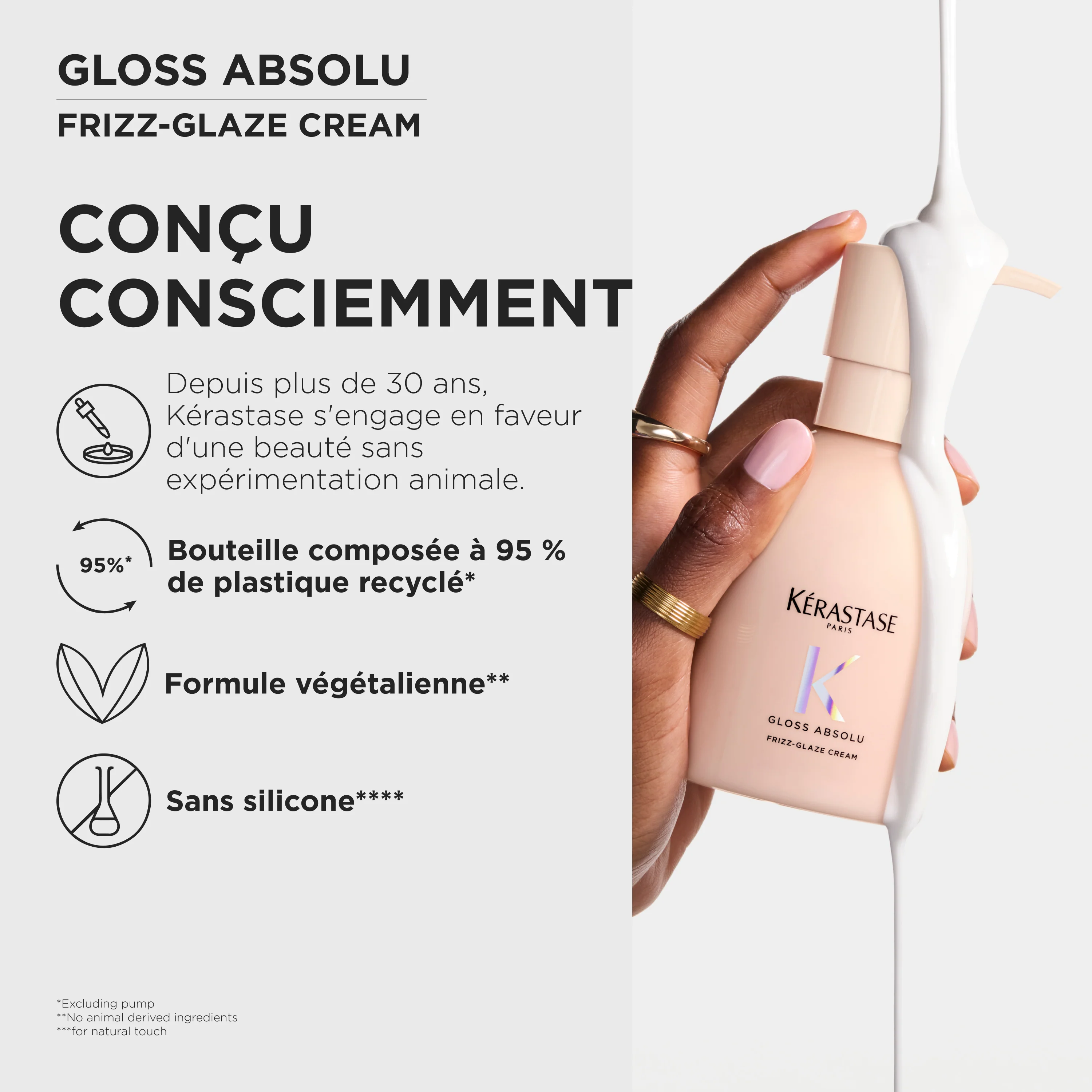 Kérastase Gloss Absolu Frizz-Glaze Cream Crème Coiffante Anti-Frisottis - 250ml - Image 15