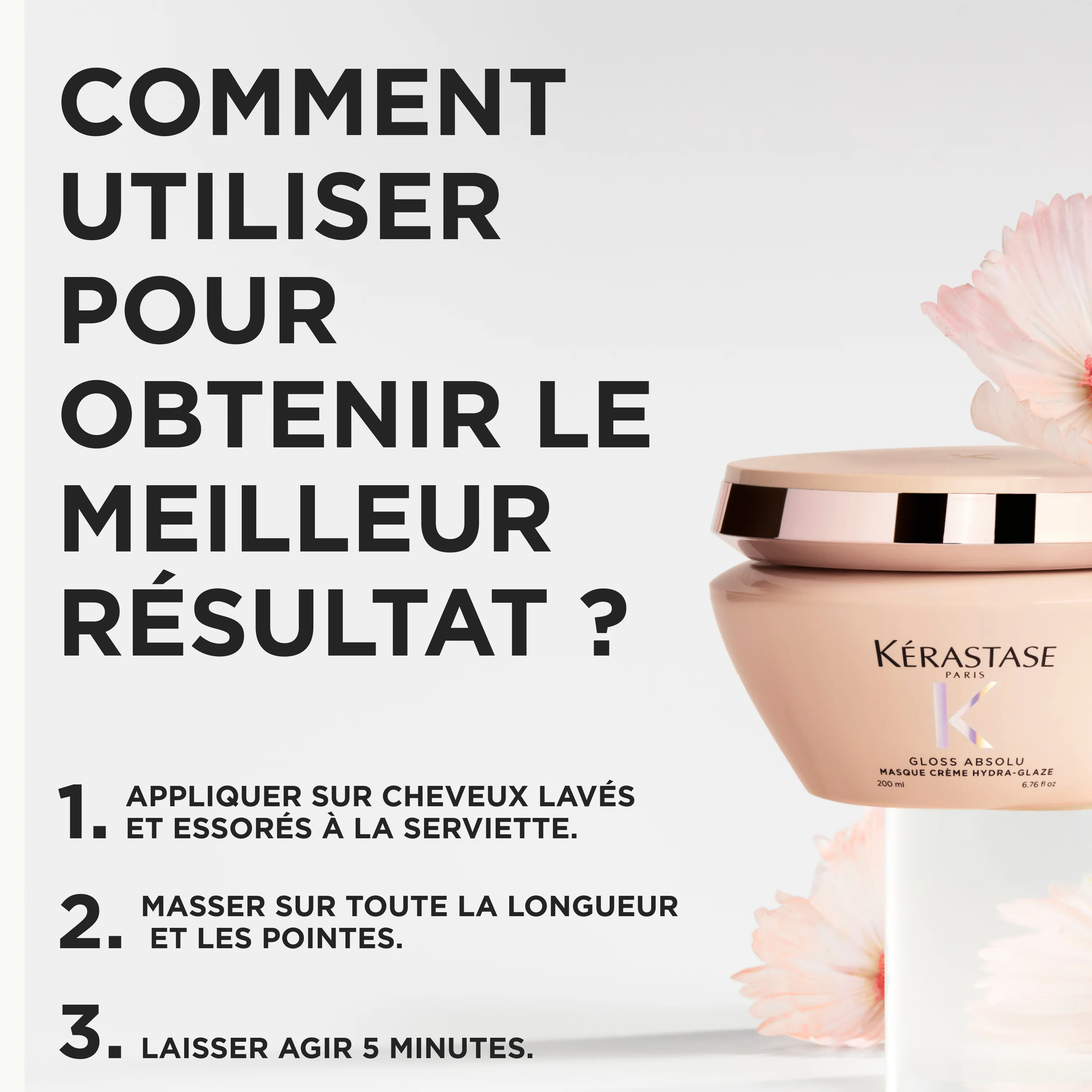 Kérastase Gloss Absolu Masque Crème Hydra-Glaze - 200ml - Image 10