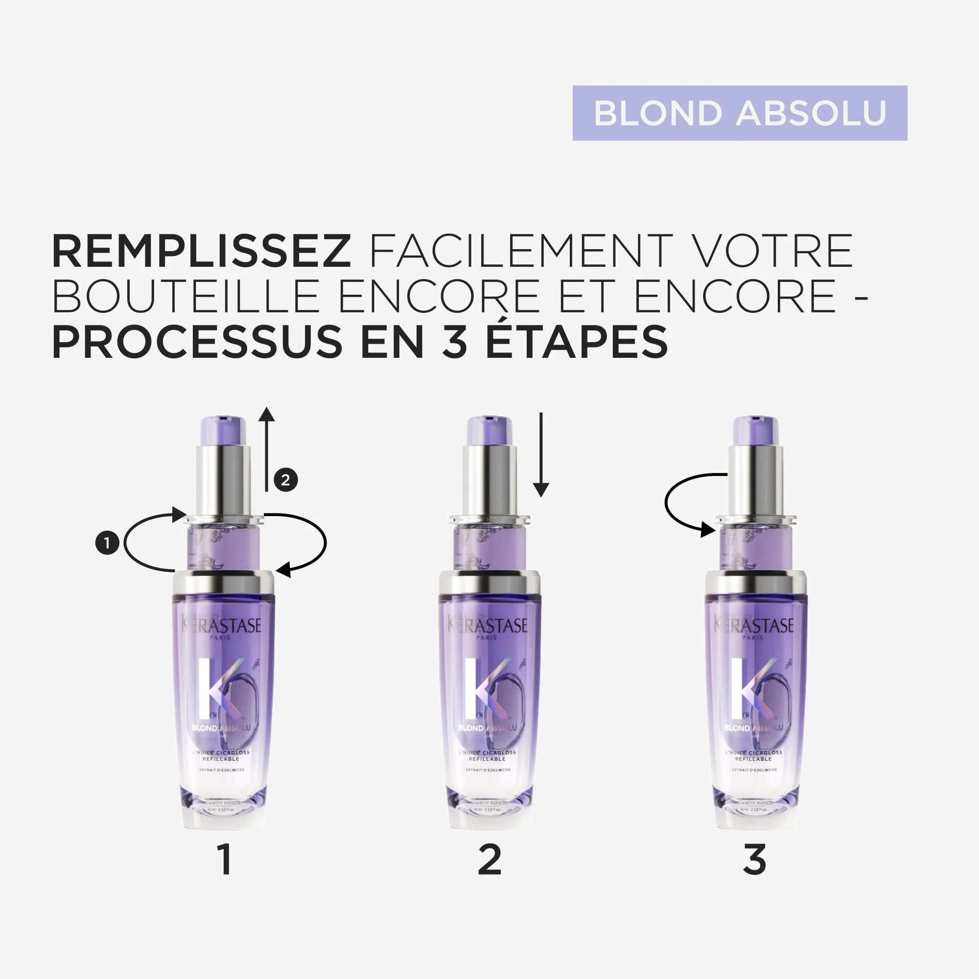Kérastase Blond Absolu Huile Cicagloss Rechargeable - 75ml - Image 9
