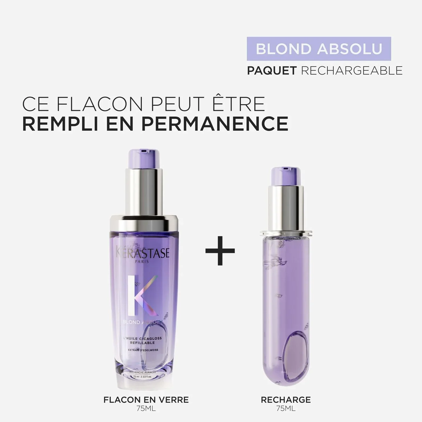 Kérastase Blond Absolu Duo de Recharge Huile Cicagloss - Image 3