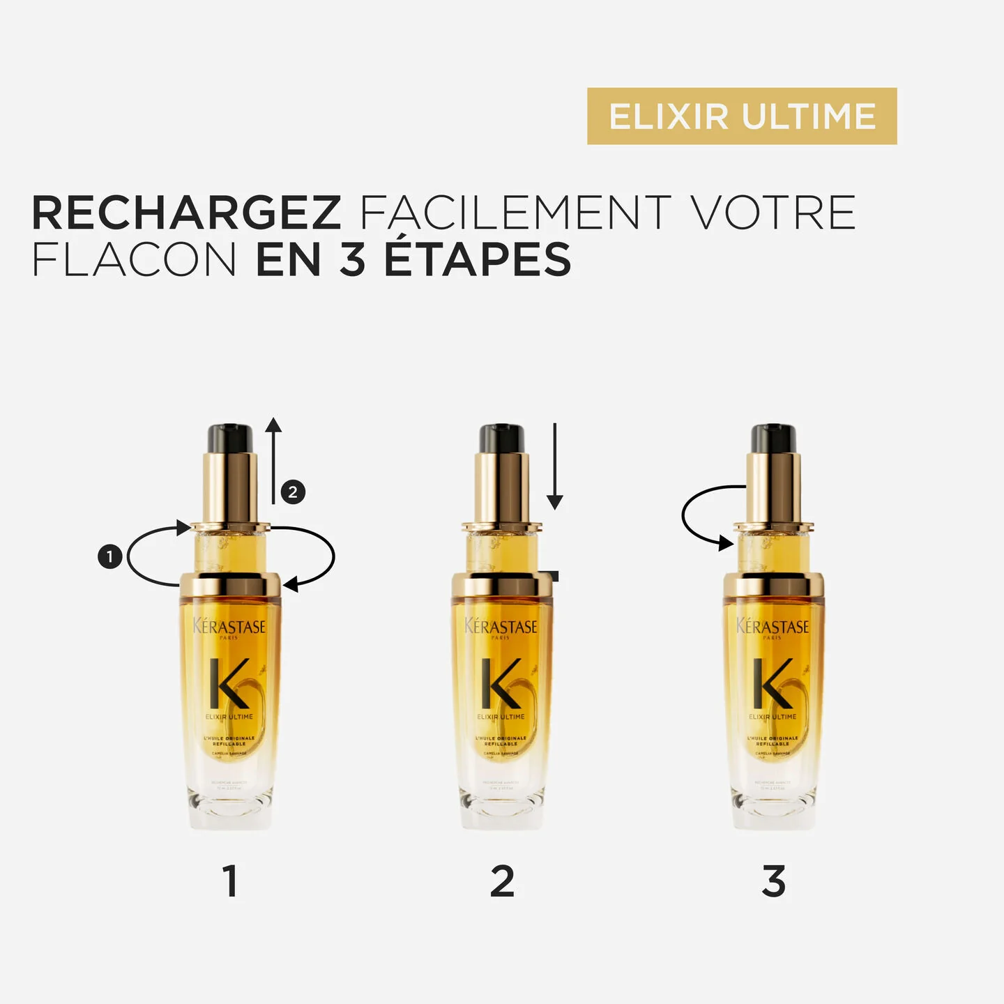 Kérastase Elixir Ultime Duo de Recharge Huile Originale - Image 5