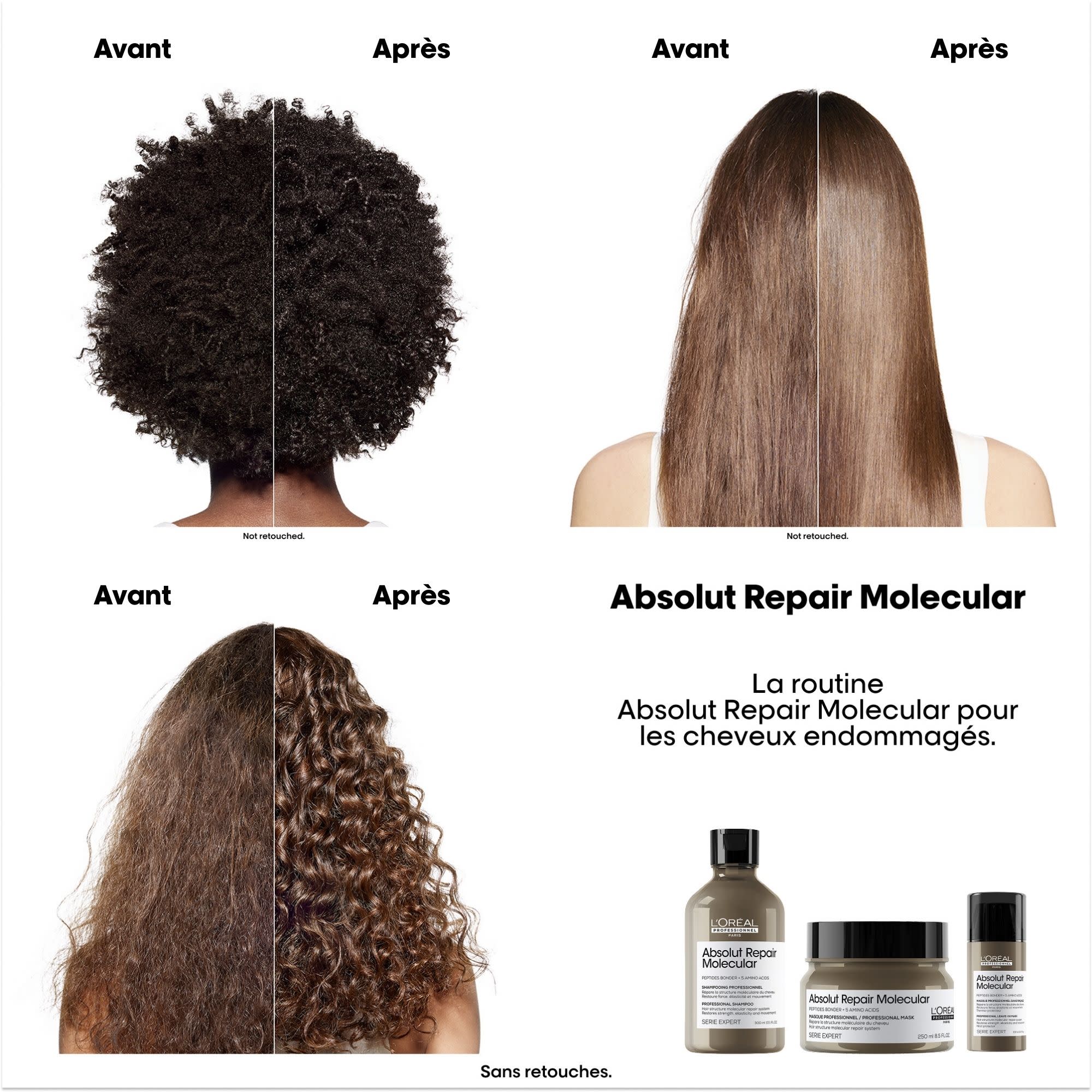 L'Oréal Professionnel Absolut Repair Molecular Pochette de Recharge Shampooing - 1000ml - Image 3