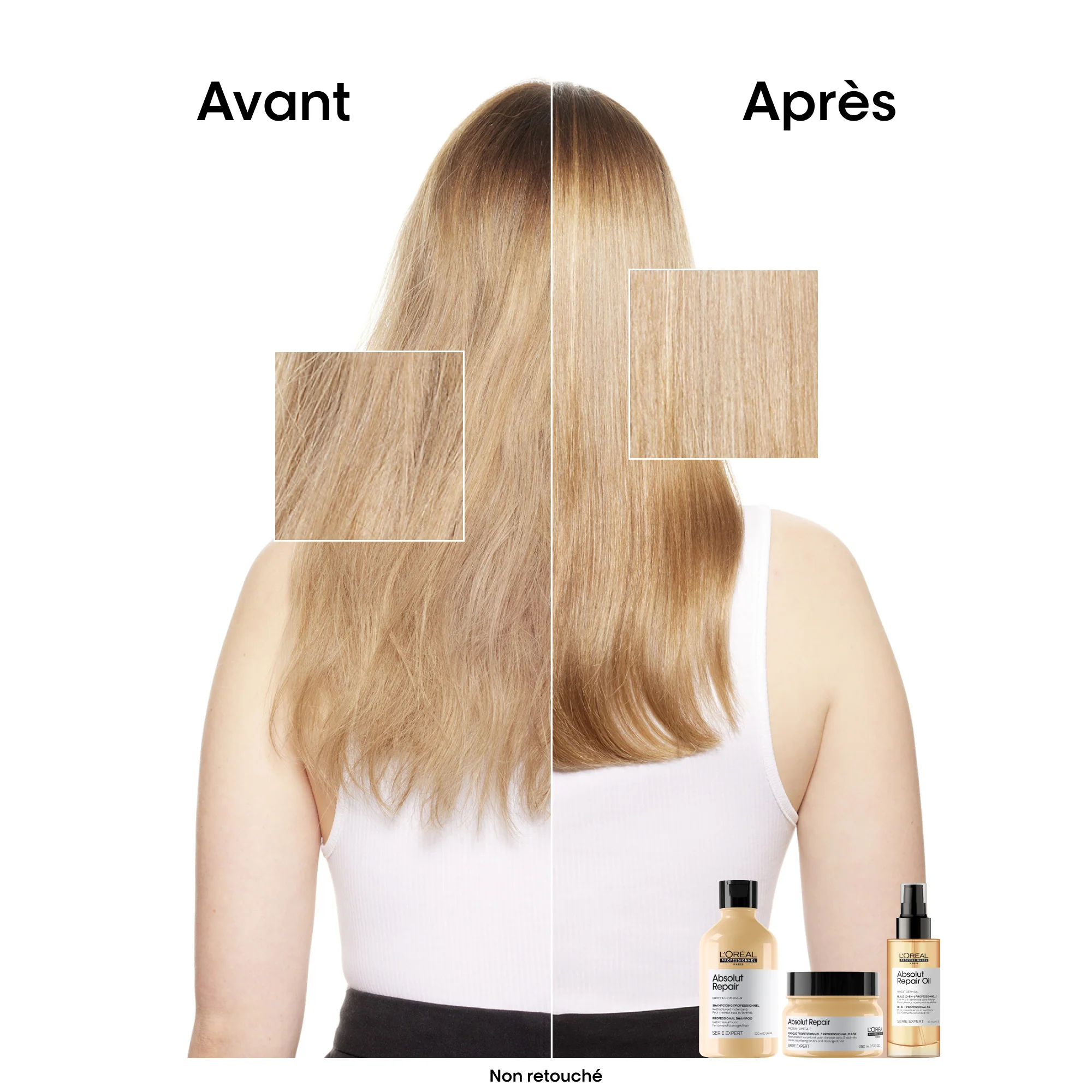 L'Oréal Professionnel Absolut Repair Pochette de Recharge Shampooing - 1000ml - Image 4