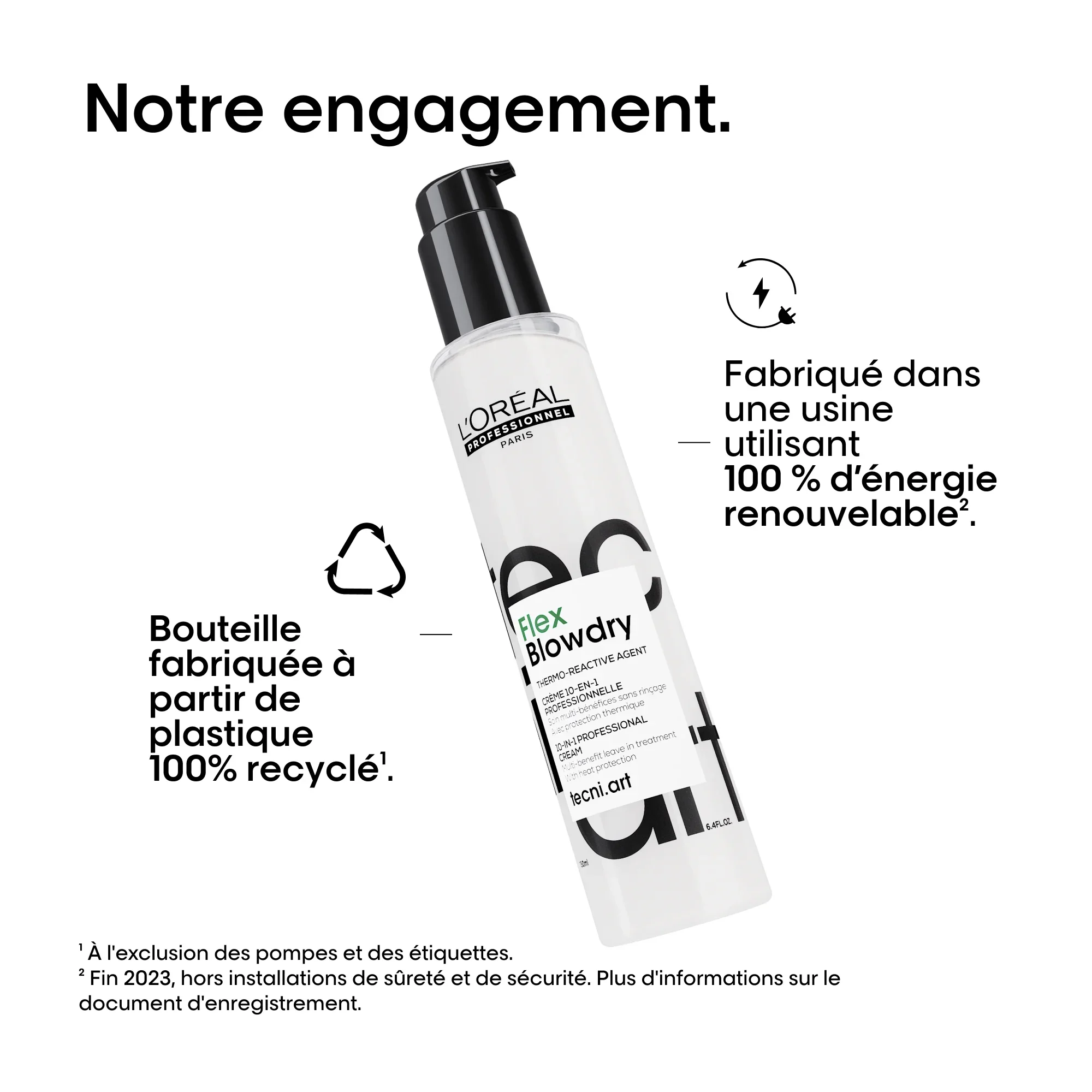 L'Oréal Professionnel Tecni.Art Flex Blow-Dry Crème 10-en-1 | Soin multi-bénéfices sans-rinçage, protecteur thermique - 150ml - Image 7