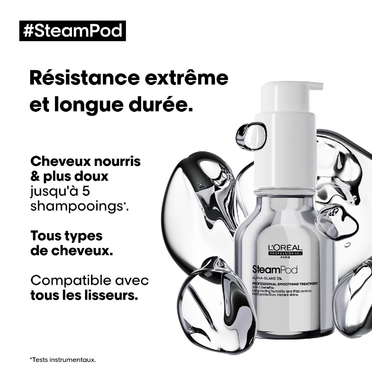 L'Oréal Professionnel Ensemble Steampod 4.0 avec Sérum Lissant - 50 ml - Image 6