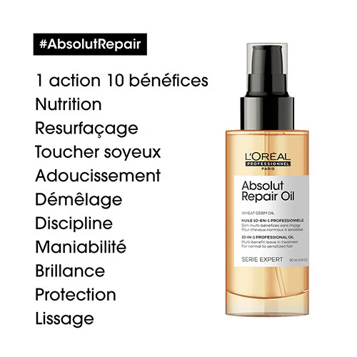 L'Oréal Professionnel Absolut Repair Soin Huile 10-en-1 - 90ml - Image 4