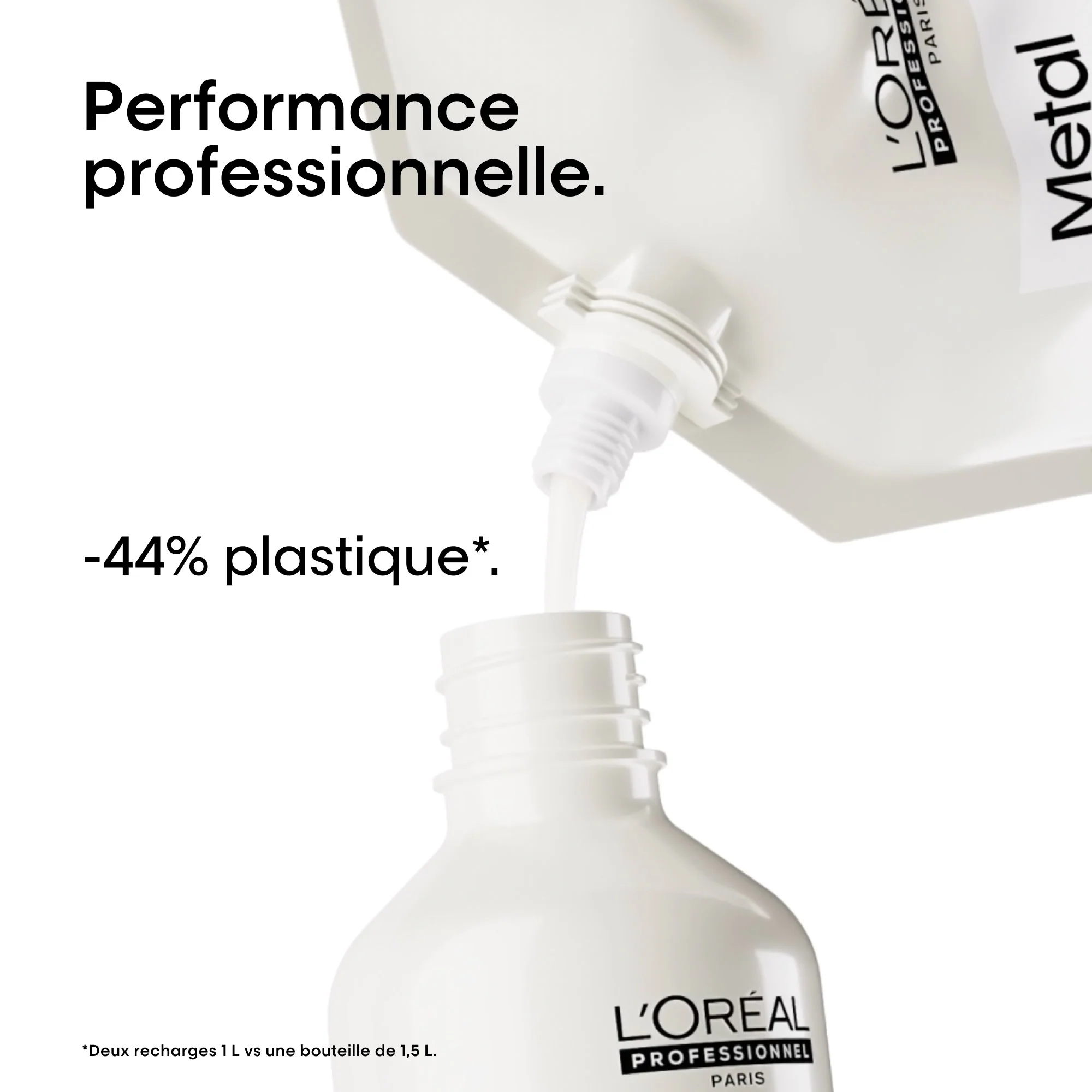 L'Oréal Professionnel Metal Detox Pochette de Recharge Shampooing - 1000ml - Image 4