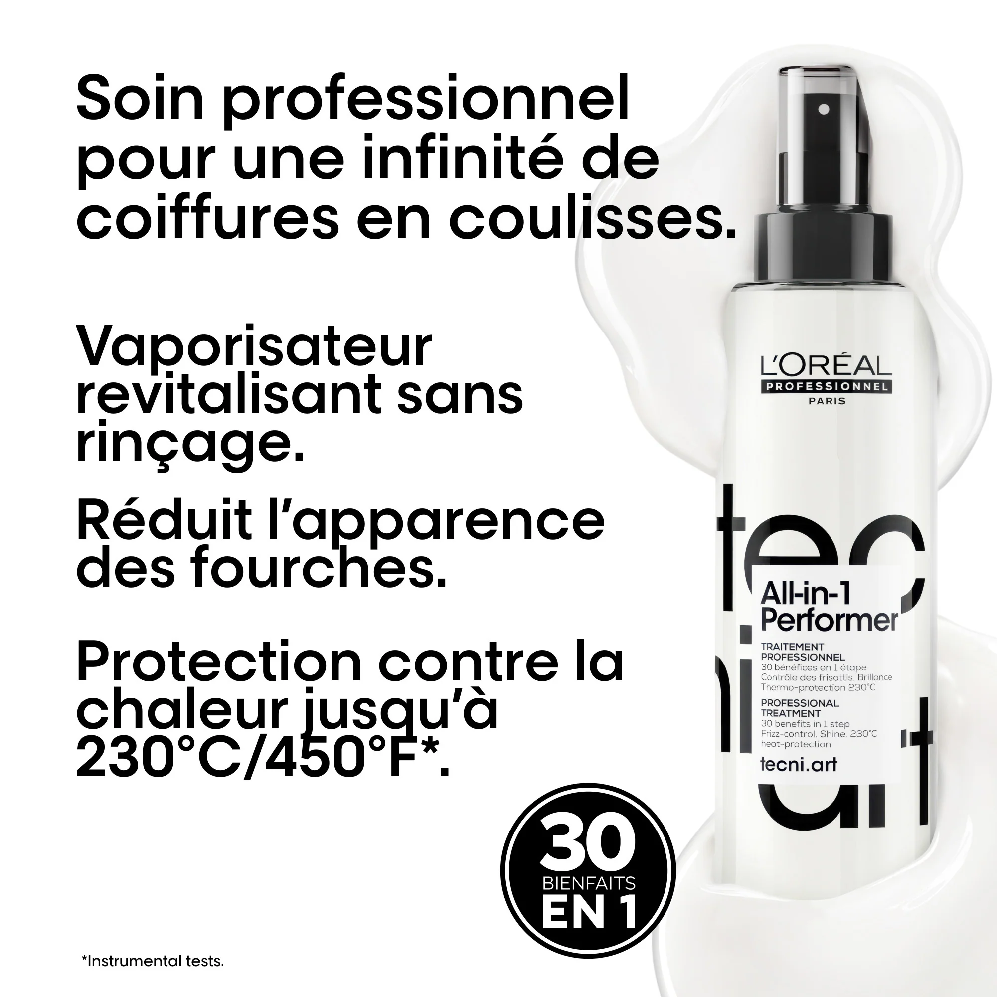 L'Oréal Professionnel Tecni.Art All-in-1 Performer | Soin revitalisant multi-bénéfices sans rinçage - 190ml - Image 3