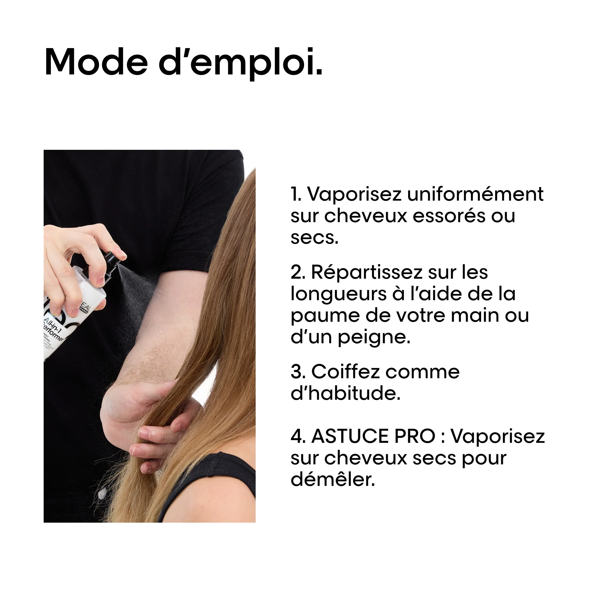 L'Oréal Professionnel Tecni.Art All-in-1 Performer | Soin revitalisant multi-bénéfices sans rinçage - 190ml - Image 5