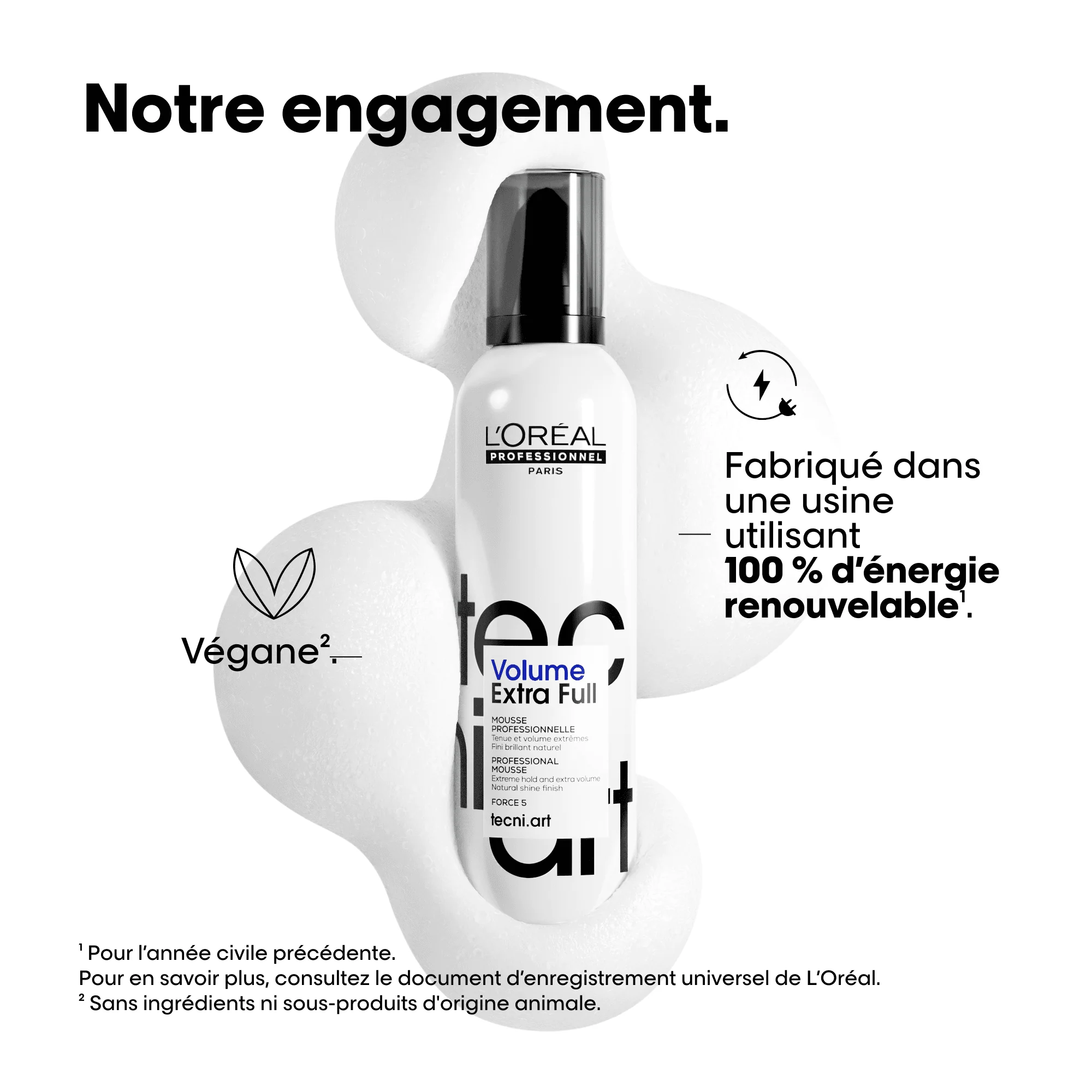 L'Oréal Professionnel Tecni.Art Volume Extra Full Force 5 | Mousse tenue et volume extrême - 250ml - Image 7
