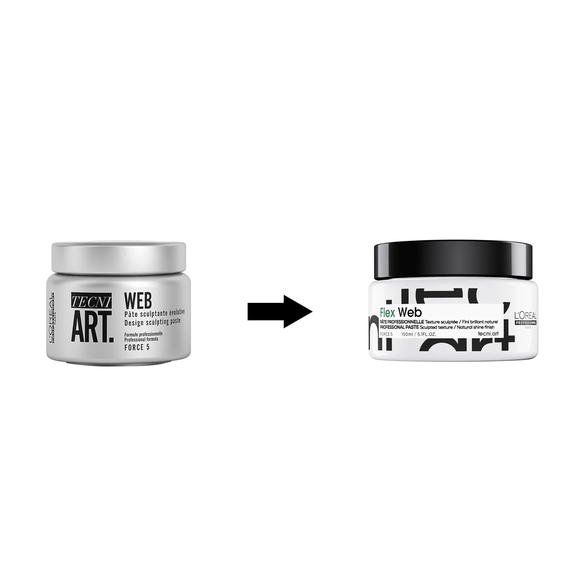 L'Oréal Professionnel Tecni.Art Flex Web | Pâte sculptante, finit brillant et naturel - 150ml - Image 3