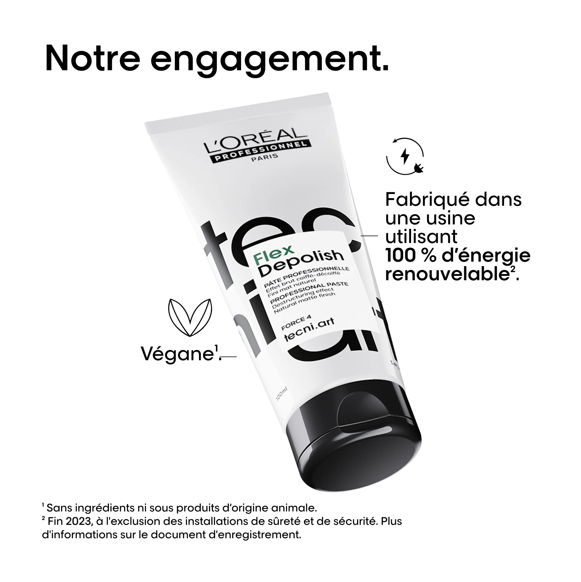 L'Oréal Professionnel Tecni.Art Flex Depolish | Pâte déstructurante, effet brut coiffé-décoiffé - 100ml - Image 11