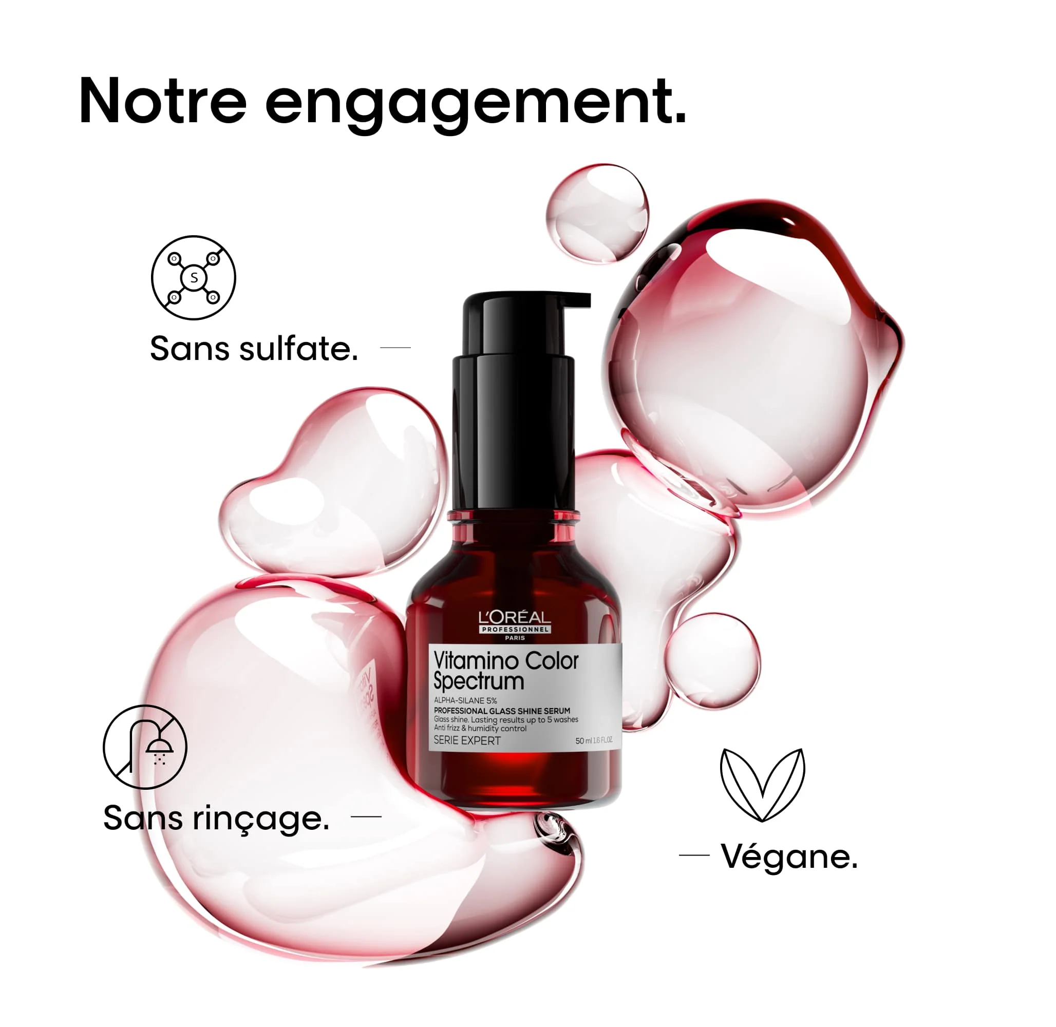 L'Oréal Professionnel Vitamino Color Spectrum Sérum Glass Shine - 50ml - Image 8