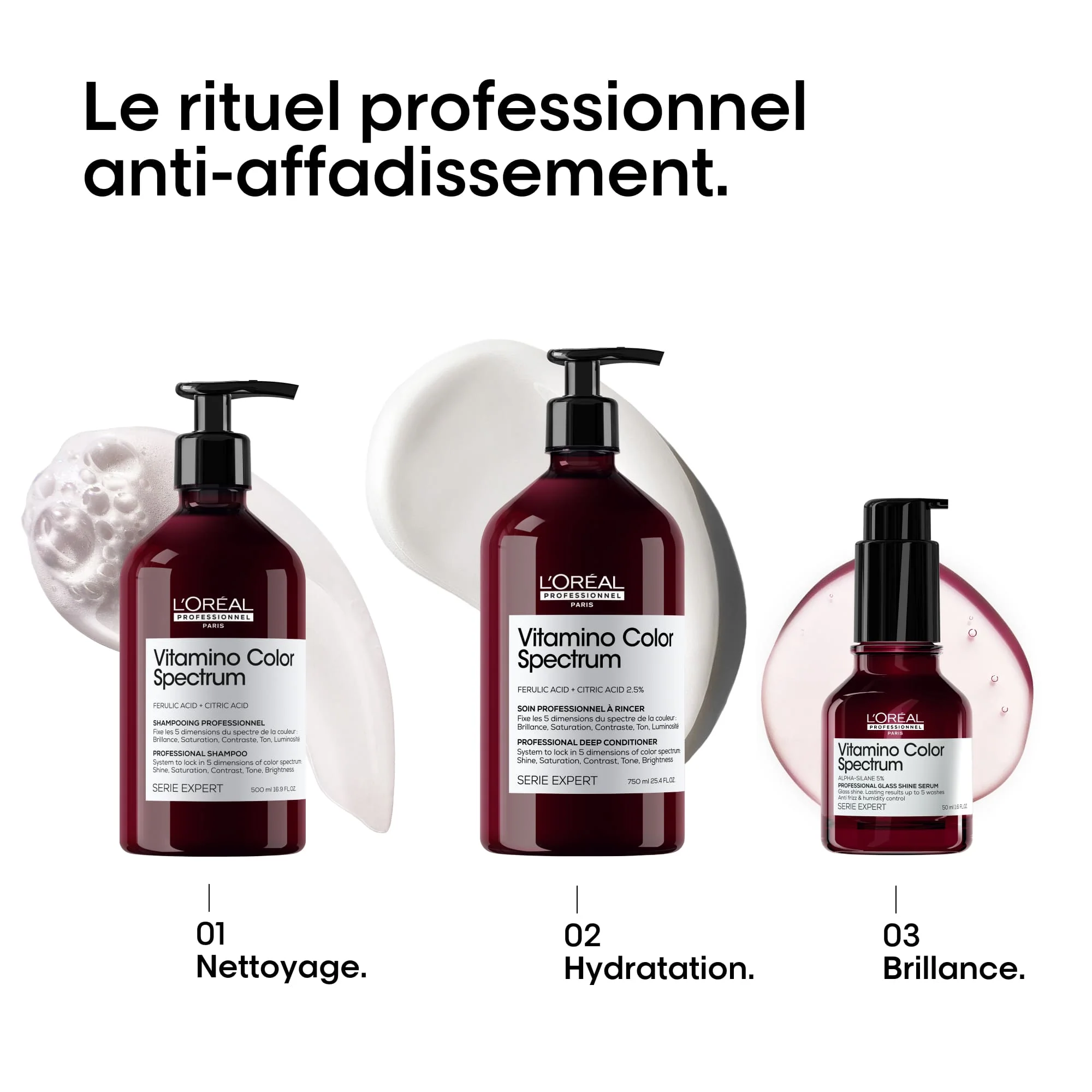 L'Oréal Professionnel Vitamino Color Spectrum Shampooing  - 500ml - Image 4