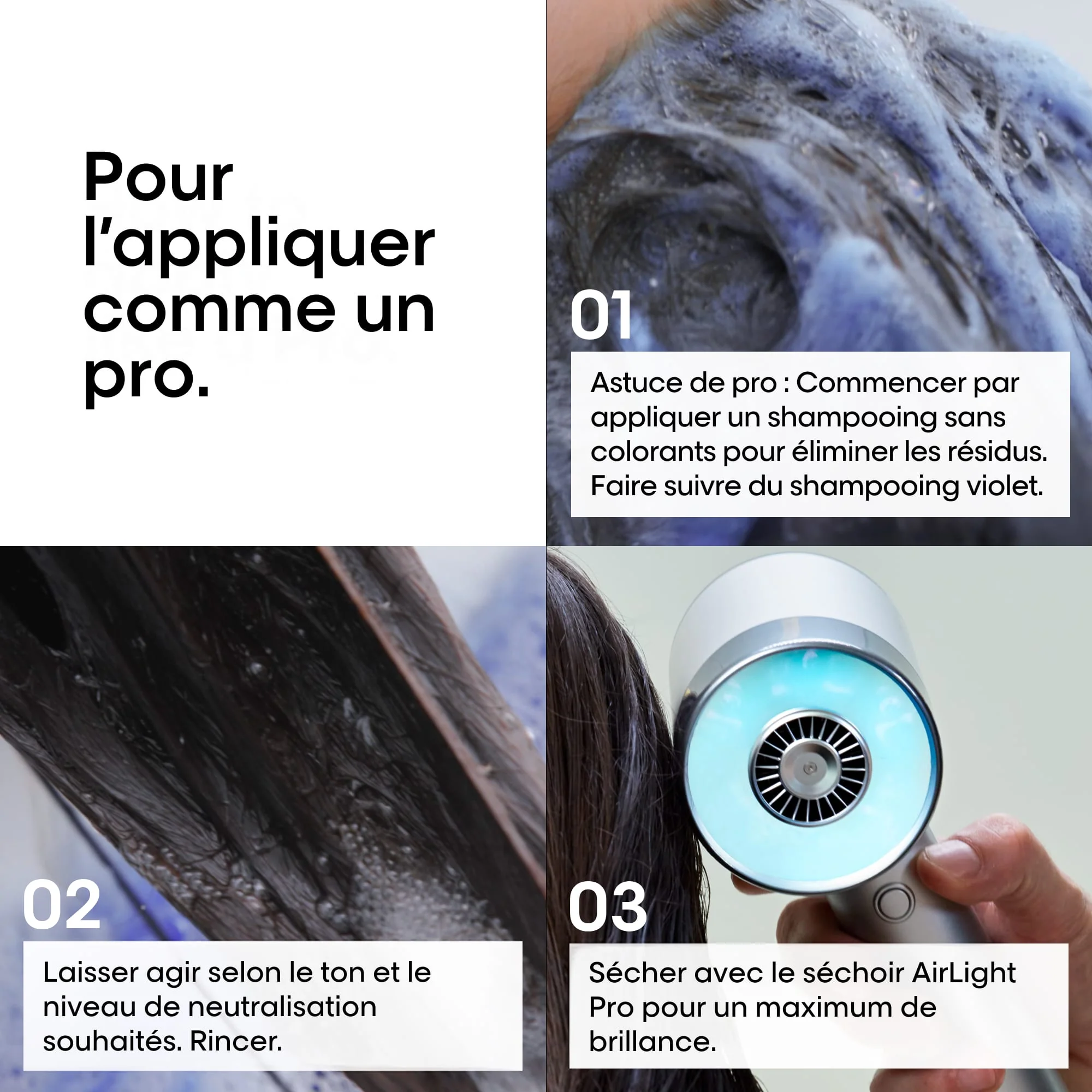L'Oréal Professionnel Vitamino Color Spectrum Shampooing Neutralisant Violet - 300ml - Image 3