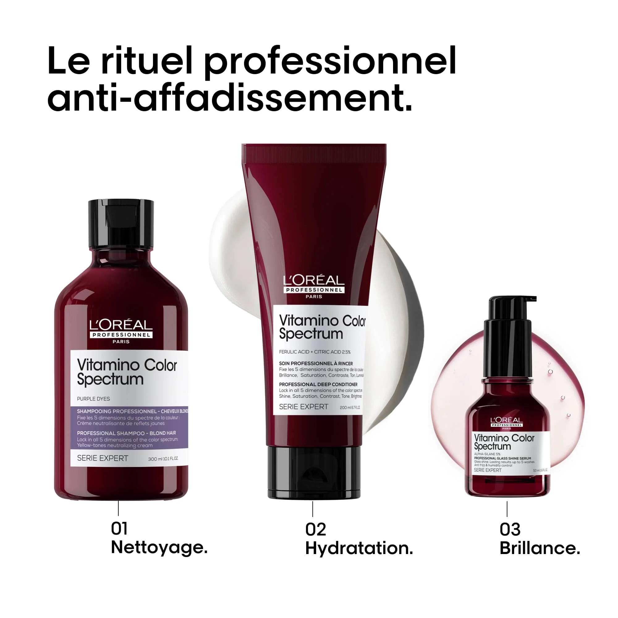 L'Oréal Professionnel Vitamino Color Spectrum Shampooing Neutralisant Violet - 300ml - Image 6