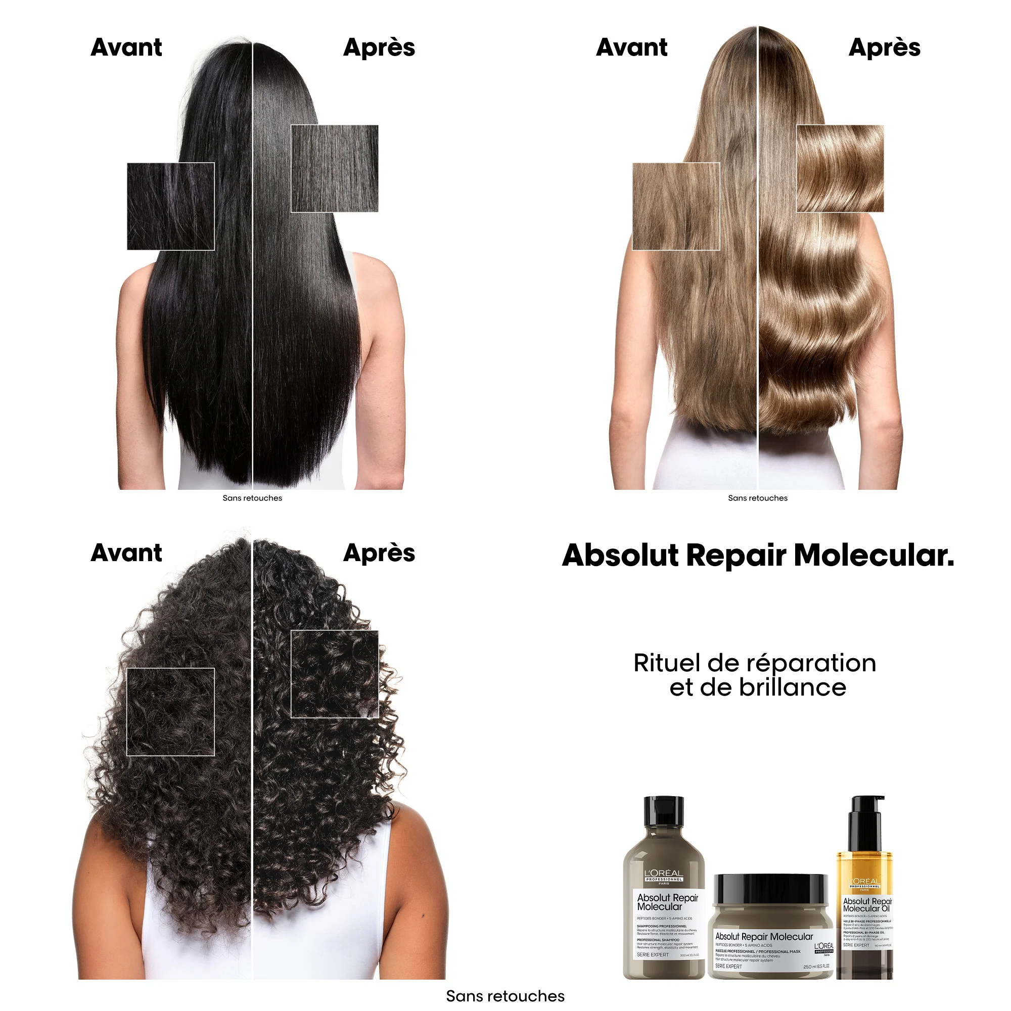 L'Oréal Professionnel Absolut Repair Molecular Huile Bi-Phase - 90ml - Image 4