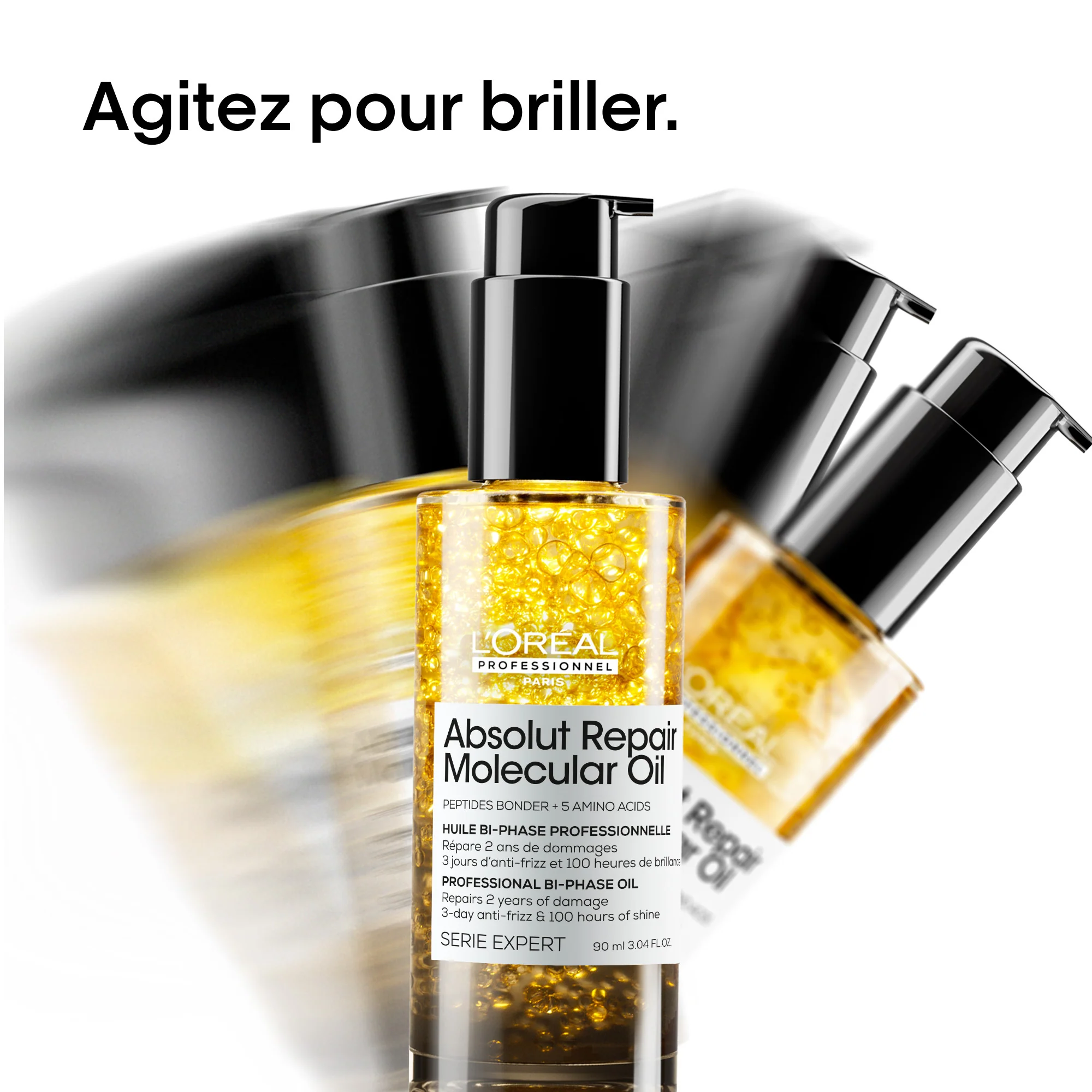 L'Oréal Professionnel Absolut Repair Molecular Huile Bi-Phase - 90ml - Image 7