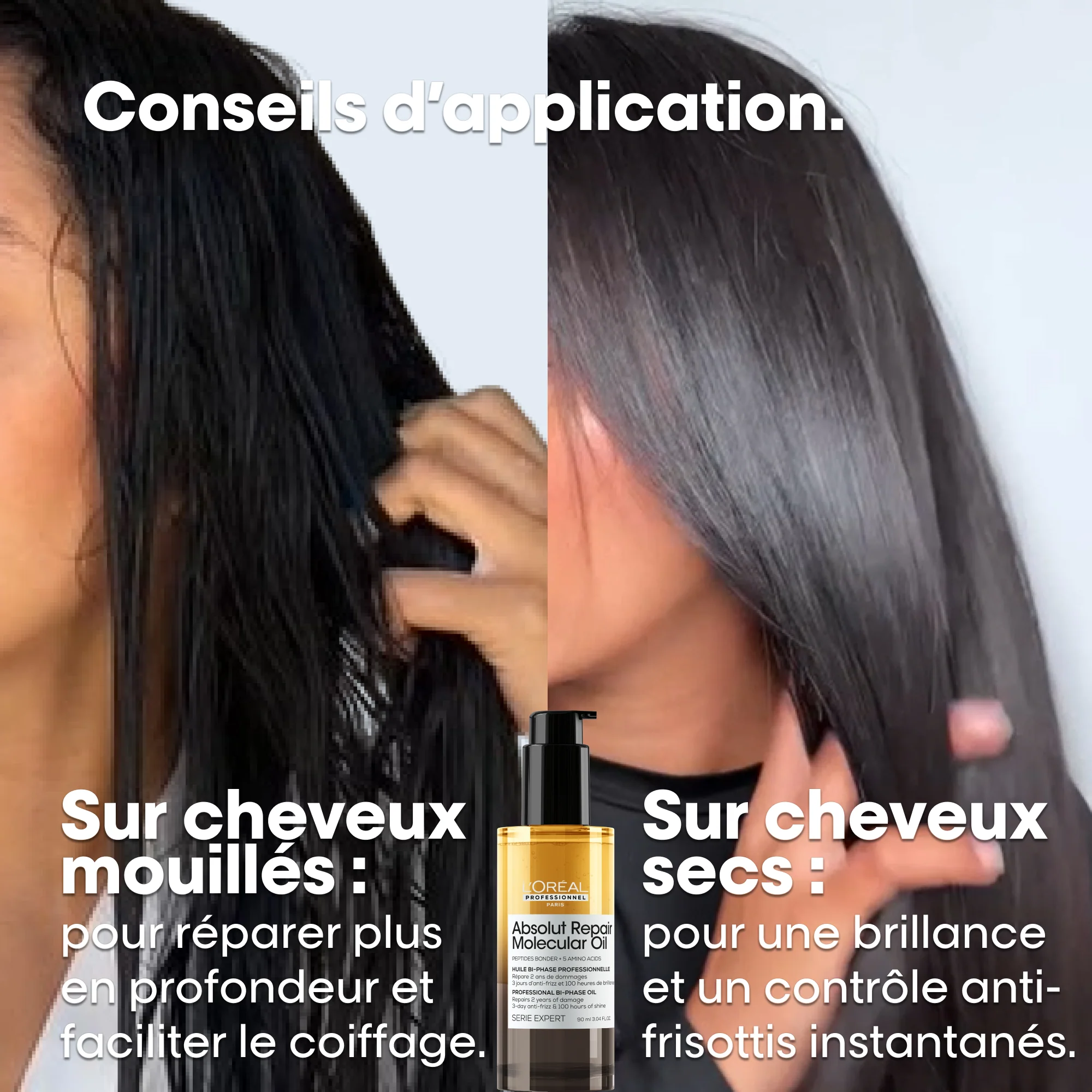 L'Oréal Professionnel Absolut Repair Molecular Huile Bi-Phase - 90ml - Image 8
