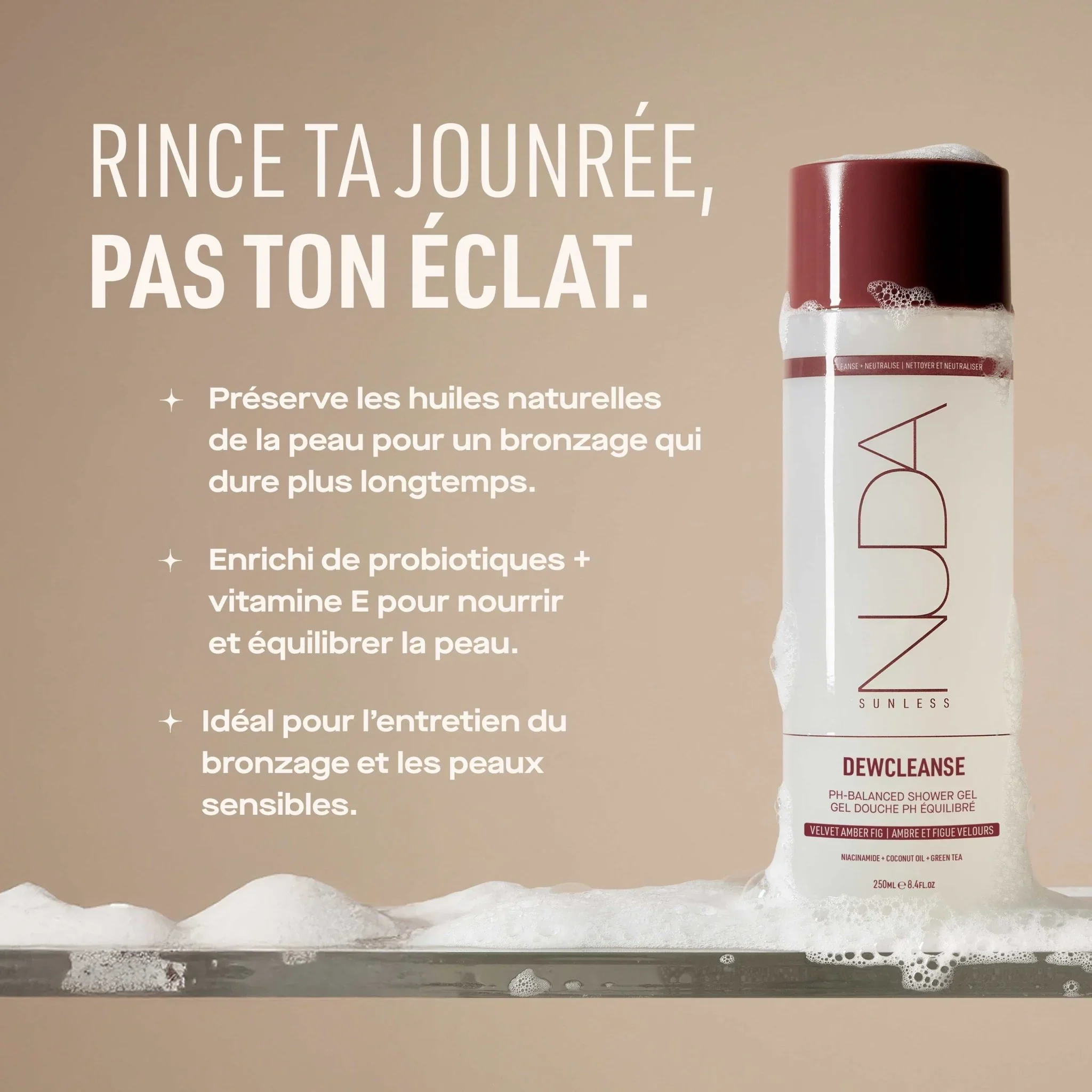 Nuda DewCleanse | Gel douche au pH équilibré - 190ml - Image 4