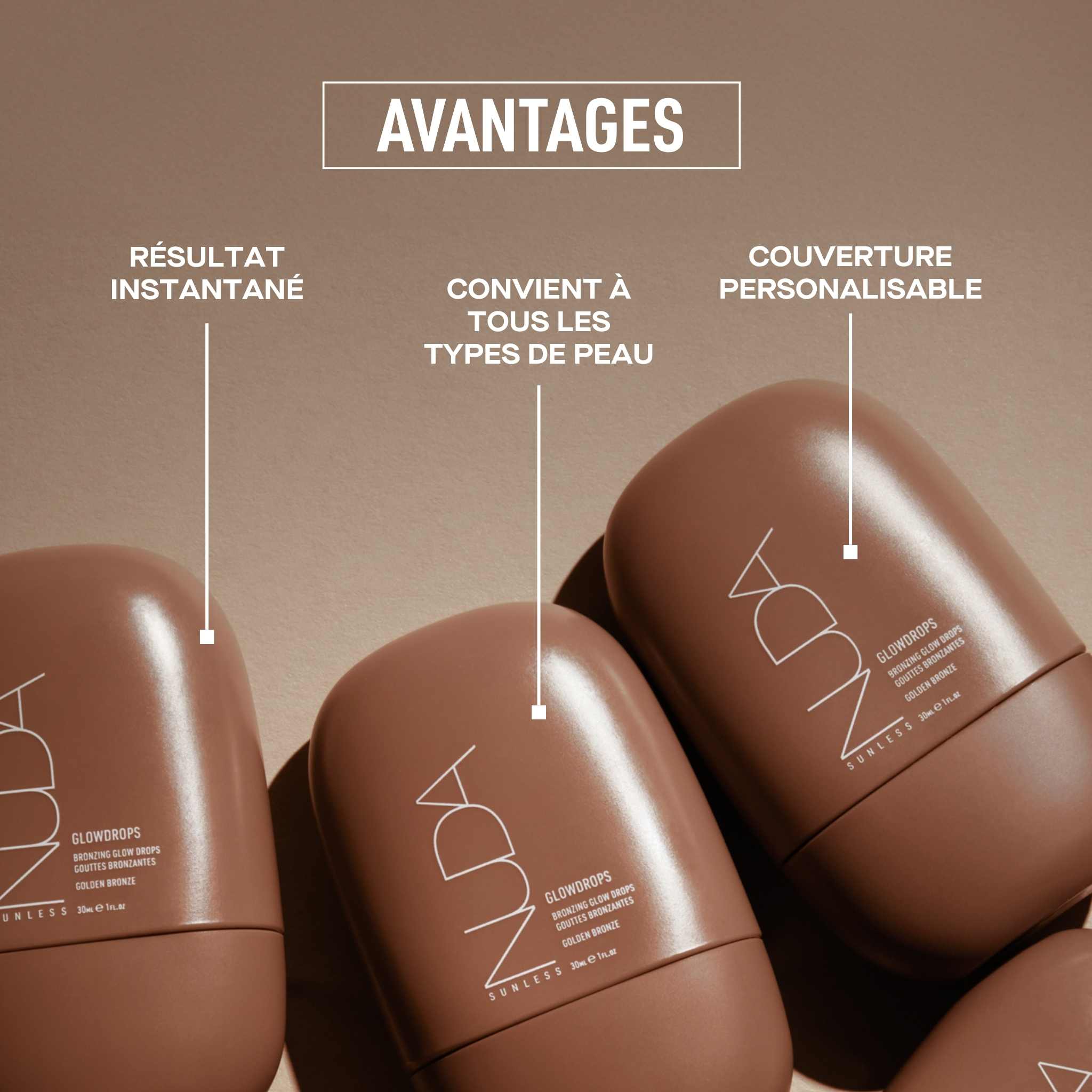 Nuda GlowDrops | Gouttes bronzantes éclatantes - 30ml - Image 4
