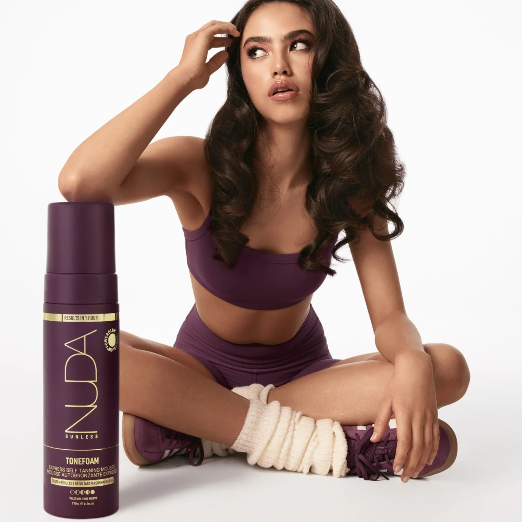 Nuda ToneFoam Violet | Mousse autobronzante express (moyen à foncé) - 50ml - Image 8
